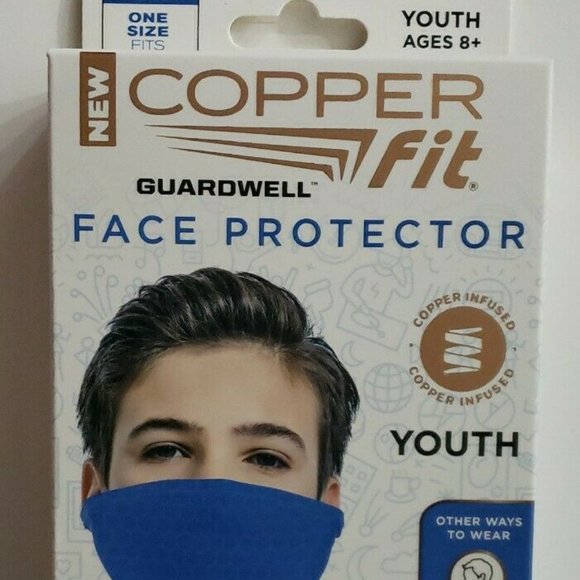 Copper Fit Guardwell Face Protector Youth Mask - Picture 1 of 6